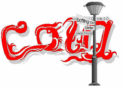 CocaCola lamp post