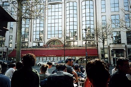 La Coupole seen from a cafe accross the Montparnasse